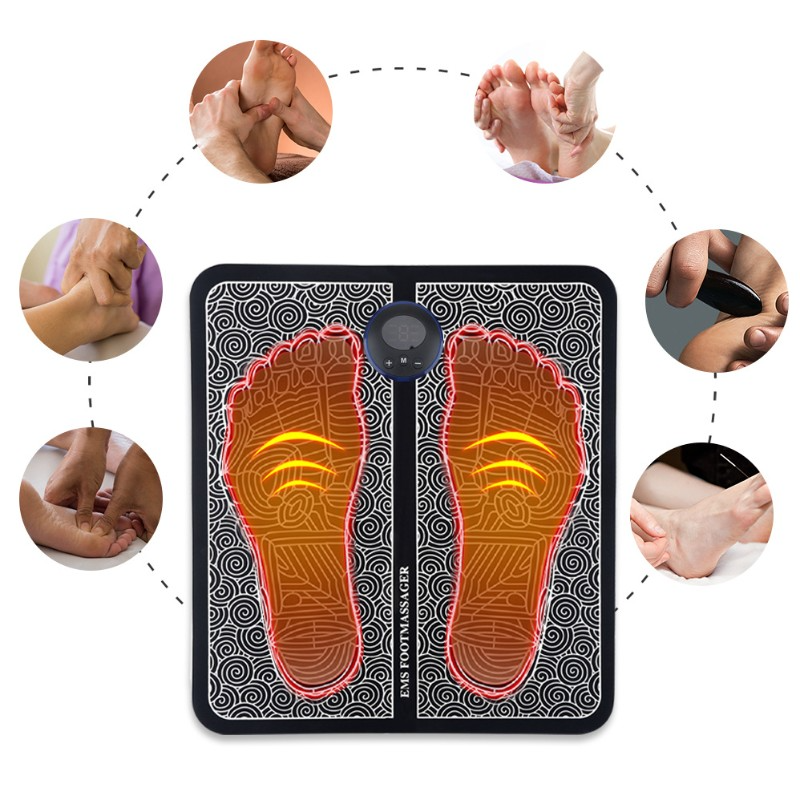 Massageador de Pés Reduz Dores e Inchaços - RelaxPro EMS
