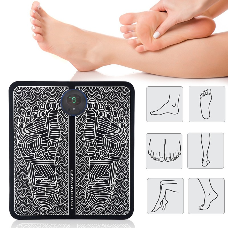 Massageador de Pés Reduz Dores e Inchaços - RelaxPro EMS