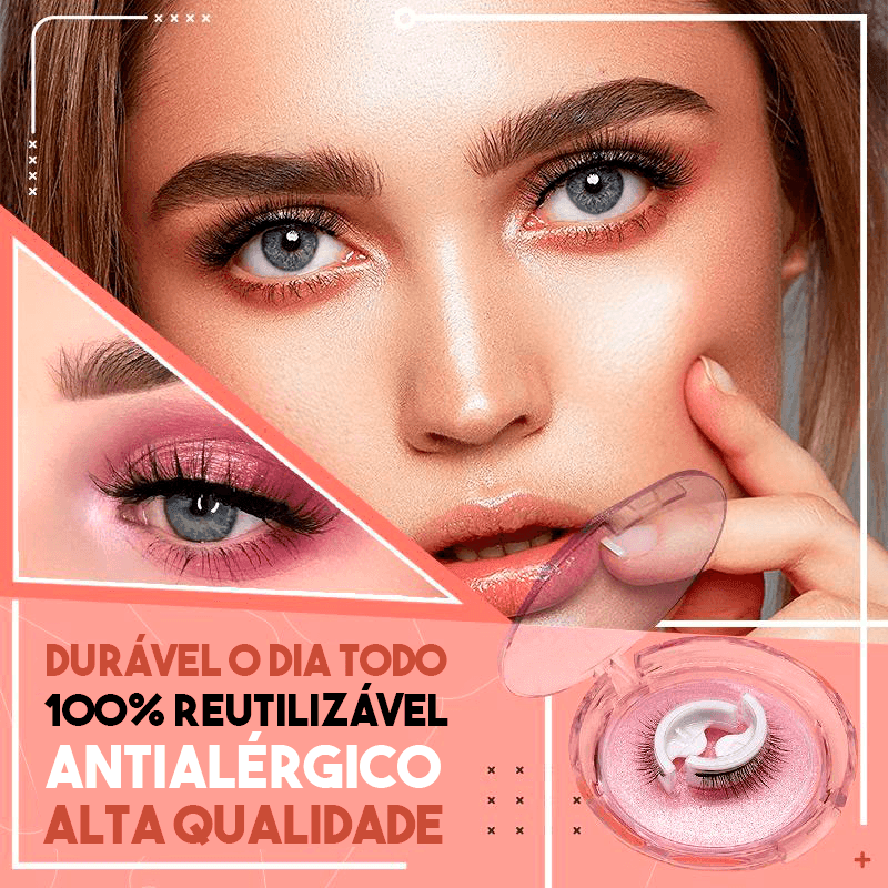 Cílios Postiços Autoadesivos Glamour