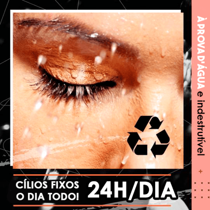 Cílios Postiços Autoadesivos Glamour